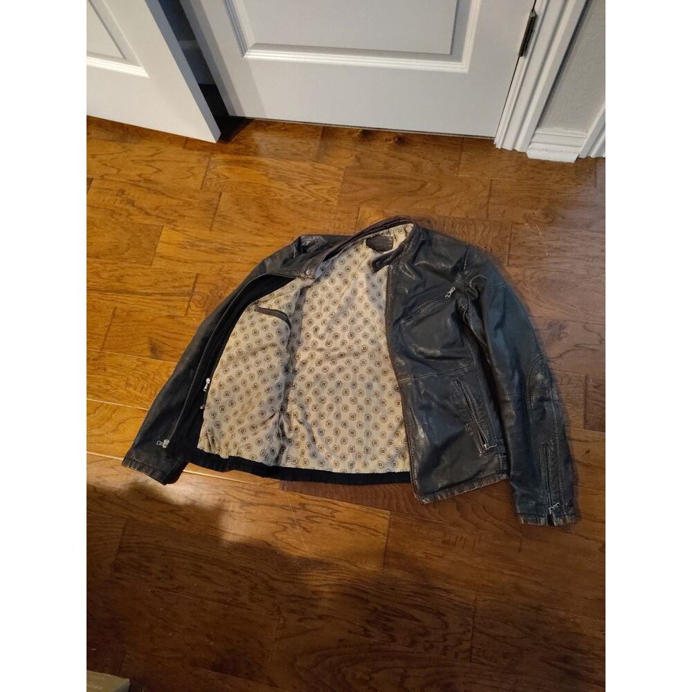 Durango Leather Co. The Outlaw Men's Leather Jacket Sz L Brown